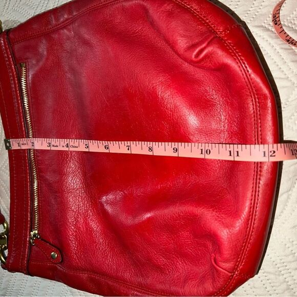Coach candy apple red hobo bag! Euc! - Picture 16 of 17